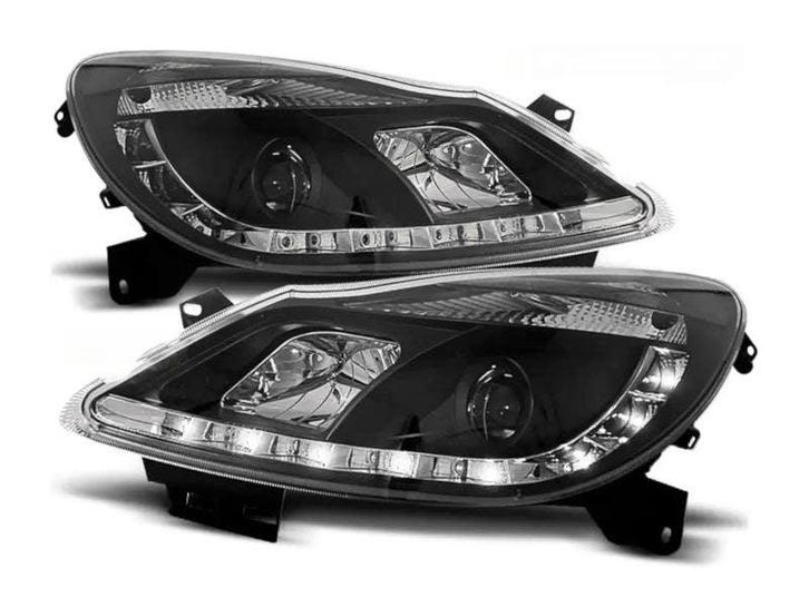Daylight Black LED DRL koplampen geschikt voor Opel Corsa D, Auto-onderdelen, Verlichting, Nieuw, Opel, Verzenden