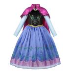 Prinsessenjurk - Prinses Anna jurk met cape - Kleedje, Verzenden