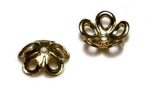 Gold filled kralenkapje ca. 8mm, Hobby & Loisirs créatifs, Fabrication de Perles & Bijoux, Envoi