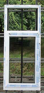 pvc raam , chassis van 80 x 180  wit, Doe-het-zelf en Bouw, Raamkozijnen en Schuifdeuren, Inclusief glas, Nieuw, Kunststof, Raamkozijn