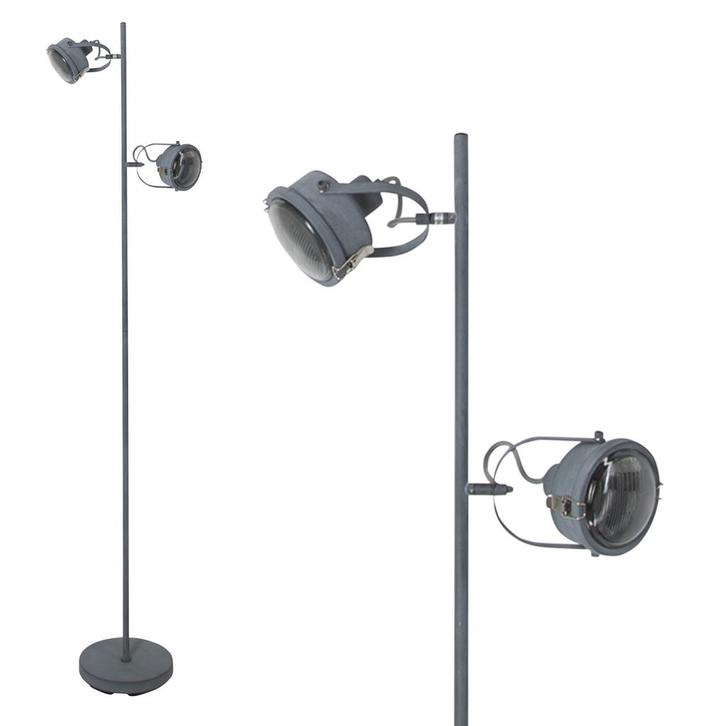 Staande lampen Satellite staande Vloerlamp Grijs, Huis en Inrichting, Lampen | Vloerlampen, 150 tot 200 cm, Nieuw, Metaal, Verzenden