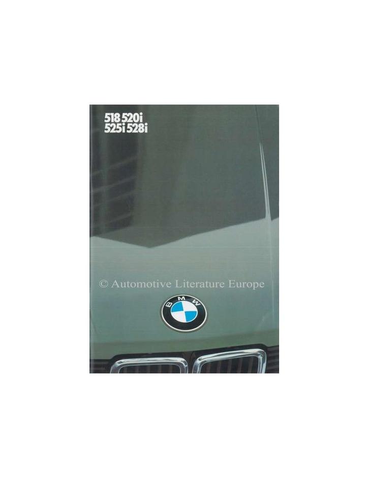 1983 BMW 5 SERIE BROCHURE NEDERLANDS, Livres, Autos | Brochures & Magazines