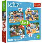 De Smurfen 4 in 1 Puzzel (70 stukken), Verzamelen, Ophalen of Verzenden, Nieuw