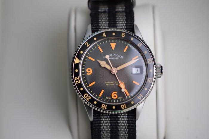 Armand Nicolet - VS1 GMT - Zonder Minimumprijs - A506ANAA, Handtassen en Accessoires, Horloges | Heren
