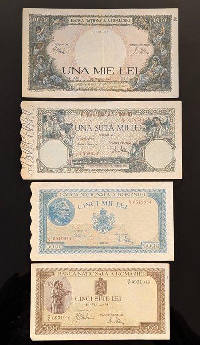 Roumanie. - 6 banknotes - various dates  (Sans Prix de, Postzegels en Munten, Munten | Nederland