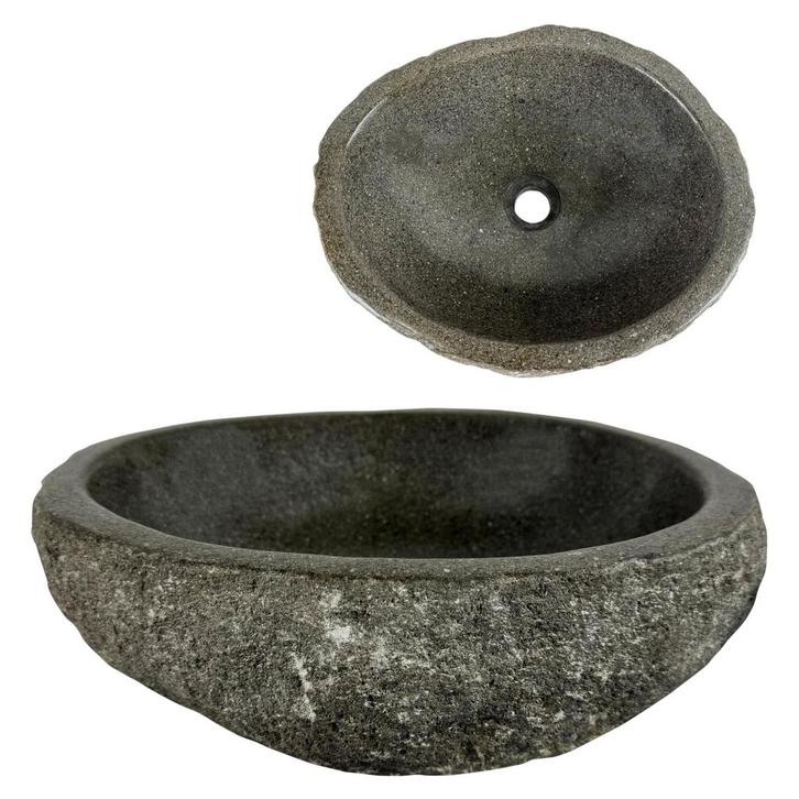 Lendo Online Waskom Riviersteen (40–45)x(30–35) cm Grijs, Doe-het-zelf en Bouw, Sanitair, Nieuw, Verzenden