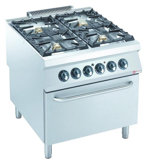 Gasfornuis | 4 Branders | 3x 6kW + 1x 10kW | Met, Zakelijke goederen, Horeca | Keukenapparatuur, Nieuw in verpakking, Verzenden