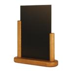 Tafel krijtbord teak effect | Massief beukenhout met, Verzenden, Nieuw in verpakking