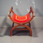 Stoel - Hout, Fluweel, Mahonie - Jamuga Goudborduursel