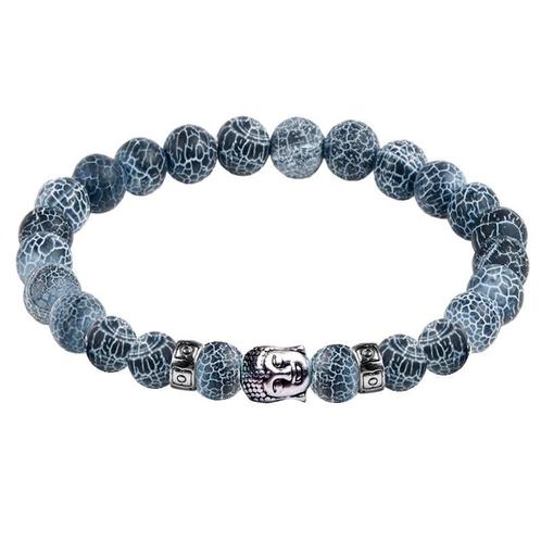 Fako Bijoux® - Buddha Armband - Deluxe - Grijs, Handtassen en Accessoires, Armbanden, Verzenden