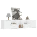vidaXL Armoire dangle blanc 200x40x45 cm bois, Maison & Meubles, Armoires | Autre, Verzenden, Neuf