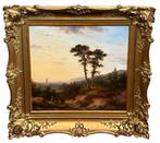 L.J. Kleijn (1817-1897) - Personen in heuvelrijk landschap