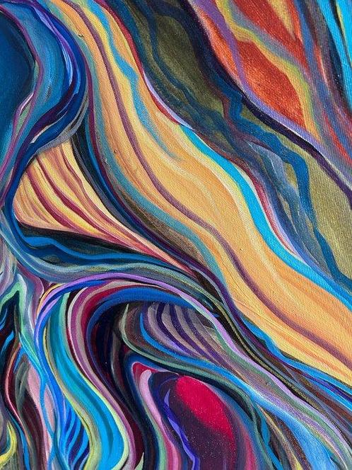 Alessio Bonini - Arabesque Mantra, Antiek en Kunst, Kunst | Schilderijen | Modern