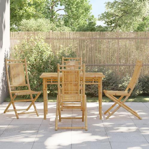 vidaXL 5-delige Tuinset bamboe, Tuin en Terras, Tuinsets en Loungesets, Tuinset, Nieuw, Verzenden