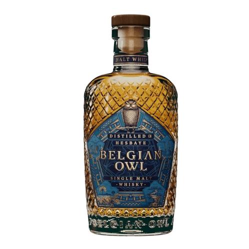 Belgian Owl Single Malt Whisky New Bottle Blue Evolution 46°, Collections, Vins