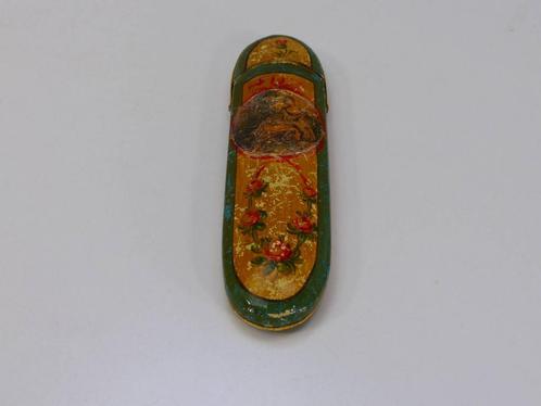 Vintage pennenhouder van Papier Maché, gelakt. Zeer zeldz.., Verzamelen, Overige Verzamelen, Gebruikt, Ophalen of Verzenden