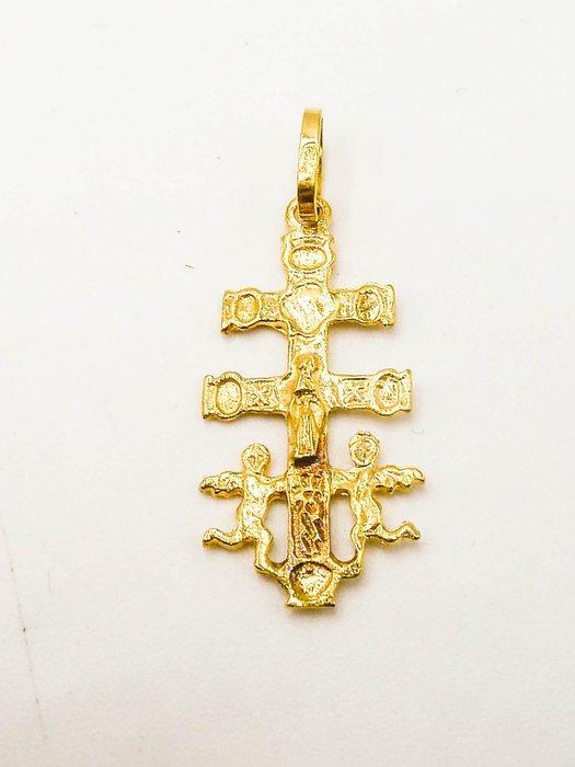Zonder Minimumprijs - Hanger - 18 karaat Geel goud, Handtassen en Accessoires, Antieke sieraden