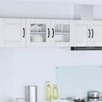 vidaXL Keuken Kast Hoogglans wit 80 x 31 x 40 cm Bewerkt, Huis en Inrichting, Verzenden, Nieuw