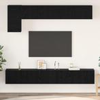 vidaXL Tv-meubelset 5 pcs Zwart eiken 100 x 30 x 30 cm, Huis en Inrichting, Kasten |Televisiemeubels, Verzenden, Nieuw