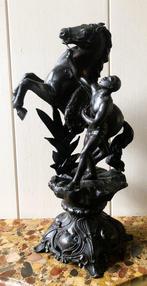 After Guillaume Coustou - sculptuur, Horse with Handler - ca, Antiek en Kunst, Antiek | Keramiek en Aardewerk