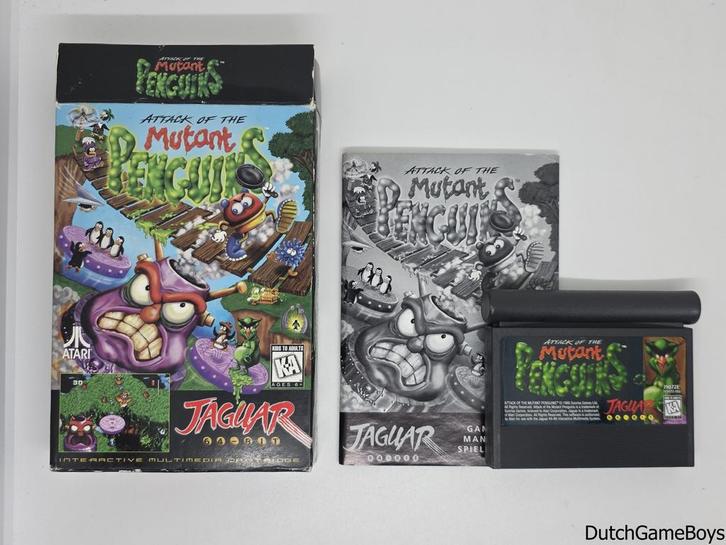 Atari Jaguar - Mutant Penguins, Games en Spelcomputers, Spelcomputers | Atari, Gebruikt, Verzenden