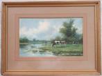 Carl Frederiksen (1892-1932) - Koeien bij een ondiepe plas, Antiek en Kunst