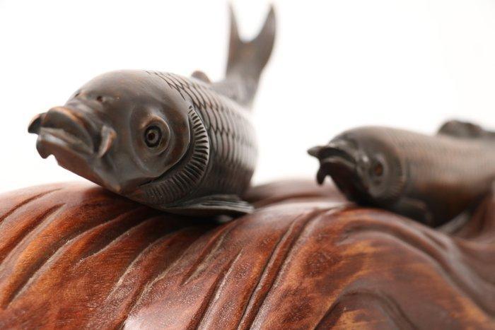 [Gratis verzending] Uiterst fijn met de hand gesneden houten, Antiek en Kunst, Antiek | Overige Antiek