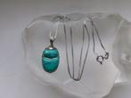 Argent, Turquoise - Collier avec pendentif - Renaissance