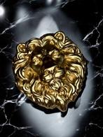 Victor Massacre - Relief, Golden Lion Wall Sculpture - 23 cm