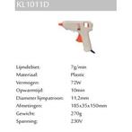 Kitpro basso kl-1011d pistolet à colle 7g/min 10min temps de