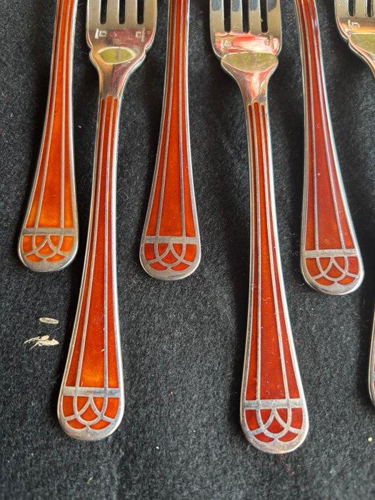 Christofle - Koffieservies (10) - Talisman - Verzilverd, Antiek en Kunst, Antiek | Meubels | Tafels