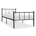 vidaXL Bedframe metaal zwart 90x200 cm, Huis en Inrichting, Verzenden, Nieuw