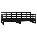 Slaapbank 2x90x200 Zwart | OP = OP | Massief Grenen, Huis en Inrichting, Verzenden, Zwart, Overige maten, Overige maten