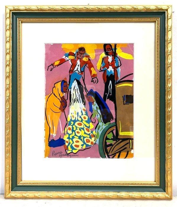 Pierre Ambrogiani (1907-1985) - La roulotte, Antiek en Kunst, Kunst | Schilderijen | Klassiek