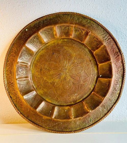 Dienblad - Verlicht - Brons, Koper, Antiek en Kunst, Curiosa en Brocante