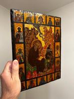 Icoon - Johannes van Patmos met Deësis - Hout -, Antiek en Kunst