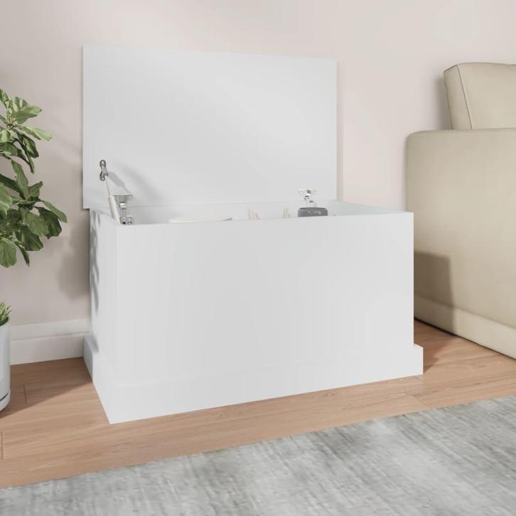 vidaXL Opbergbox 70x40x38 cm bewerkt hout wit, Huis en Inrichting, Kasten | Overige, Nieuw, Verzenden