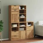 vidaXL Bijzetkasten 5 st ODDA 40x24x79 cm massief, Verzenden, Nieuw