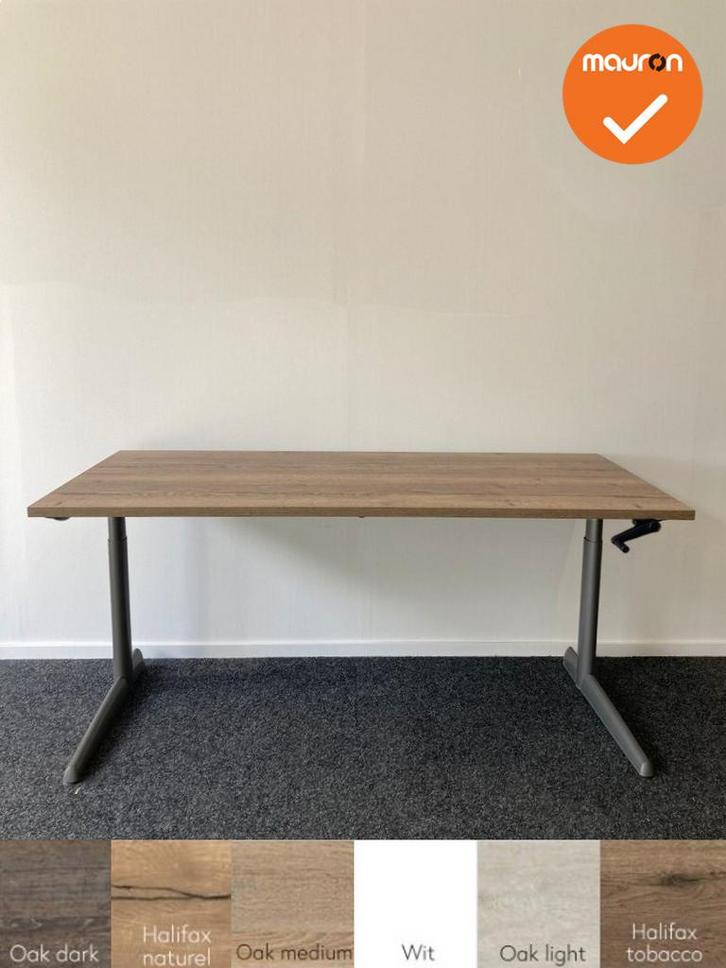 Ahrend 500 slingerverstelbaar bureau - nieuw blad naar keuze, Zakelijke goederen, Kantoor en Winkelinrichting | Kantoormeubilair en Inrichting