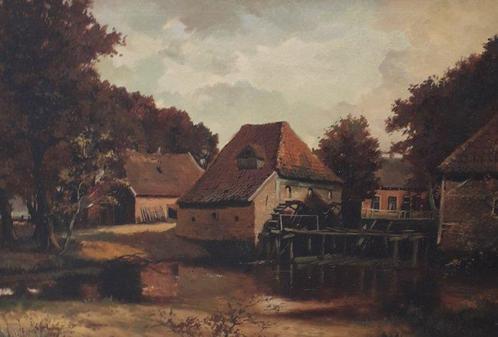 Frans Baaijens (1896-1970) - De Oostendorper watermolen in, Antiek en Kunst, Kunst | Schilderijen | Klassiek