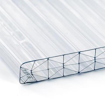 Polycarbonaat platen 16 mm X structuur transparant, Benelux beschikbaar voor biedingen