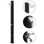 vidaXL Buitendouche solar met douchekop en kraan 35 L zwart, Tuin en Terras, Verzenden, Nieuw