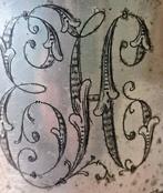 Ijsemmer - Tin - Gepunteerde zinken sektkühler, Antiek en Kunst