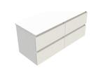 Veiling - Novio wastafelonderkast Gino 2.0 120cm wit, Nieuw