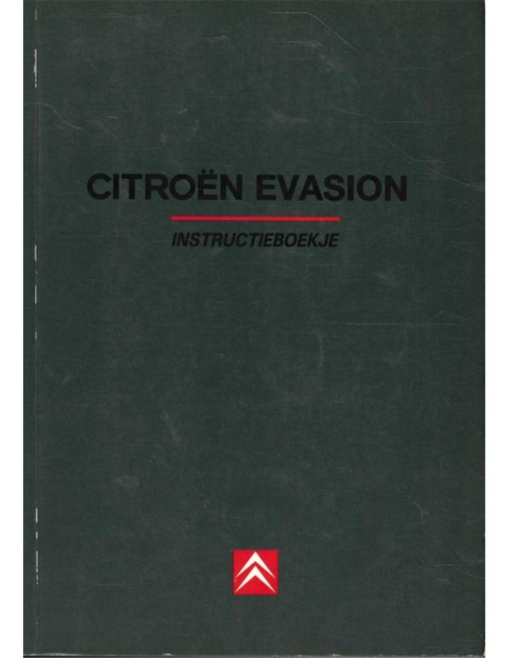 1994 CITROEN EVASION INSTRUCTIEBOEKJE NEDERLANDS, Auto diversen, Handleidingen en Instructieboekjes, Ophalen of Verzenden