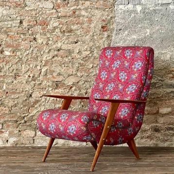 Fauteuil - Bois, Textile beschikbaar voor biedingen