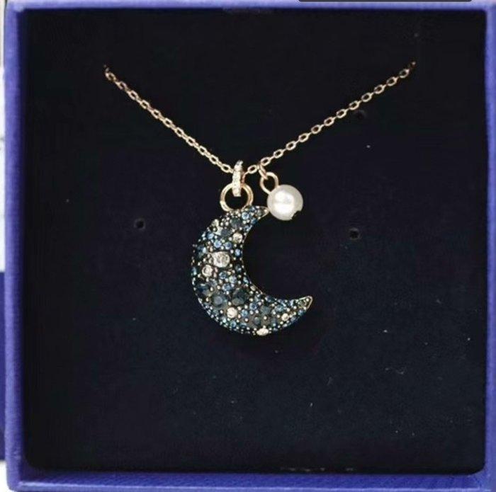 Swarovski - Beeldje, Swarovski 3D Moon Pearl Necklace. - 2, Antiek en Kunst, Curiosa en Brocante