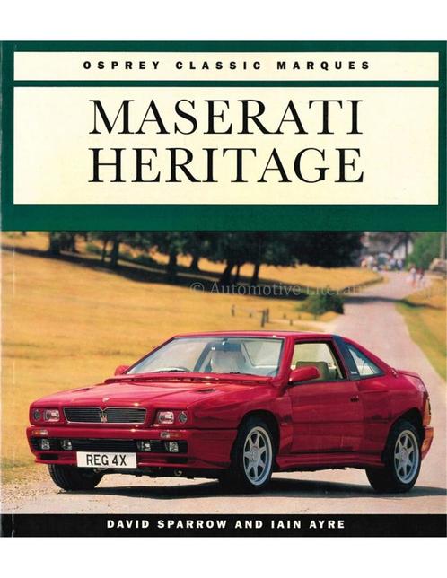 MASERATI HERITAGE, OSPREY CLASSIC MARQUES, Livres, Autos | Livres