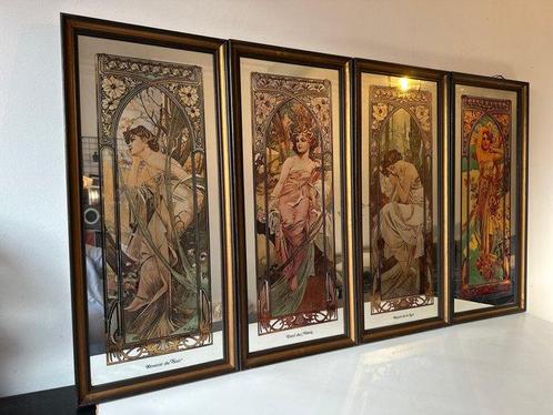 (After) Alphons Mucha - As fases do dia, Antiquités & Art, Curiosités & Brocante