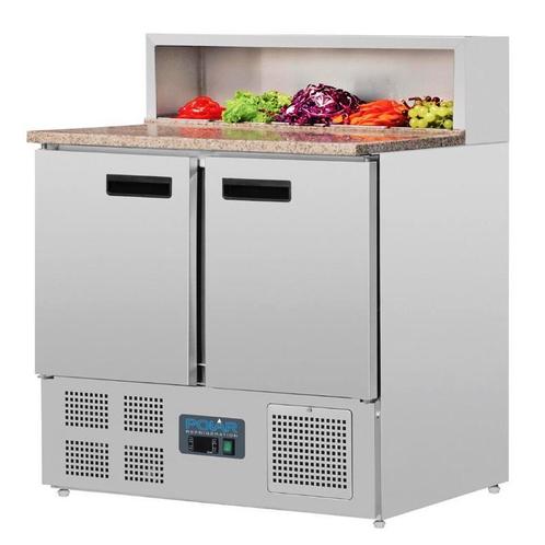 Pizzawerkbank | 288L | 2 Deuren (1/1 GN) | Boven 5x 1/6 GN, Zakelijke goederen, Horeca | Keukenapparatuur, Nieuw in verpakking